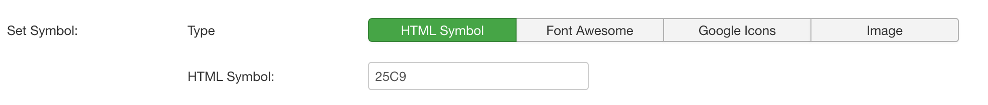 symbols html